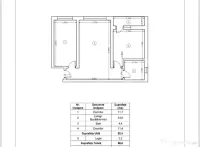 Apartament nou, 3 camere, 55,6 mp, Zona Ipotesti 