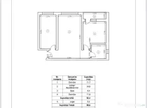 Apartament nou, 3 camere, 55,6 mp, Zona Ipotesti