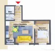 Apartamente de 2 camere, 44,85 mp, modern, zona Ipotesti 
