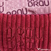 Pătuț Signature Round Velvet Pink BRAUBRAU pentru Câini și Pisici 