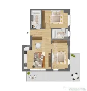 Comision 0 ! 3 camere, 2 bai, 72 mp, 23 mp Terasa, nZEB, Dam 