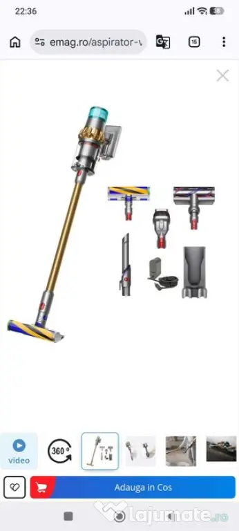 Aspirator Dyson V 15 Washable Hepa Filter