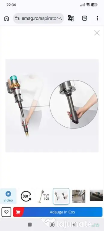 Aspirator Dyson V 15 Washable Hepa Filter