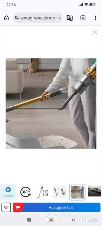 Aspirator Dyson V 15 Washable Hepa Filter