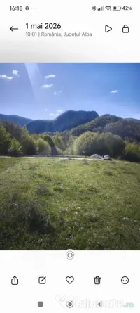 Vând teren pe Transapuseana in Ponor 