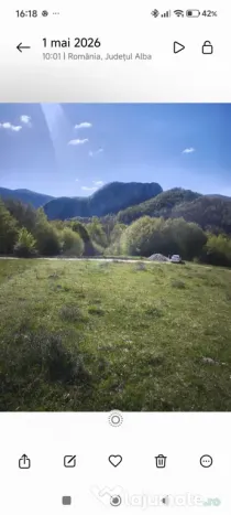 Vând teren pe Transapuseana in Ponor