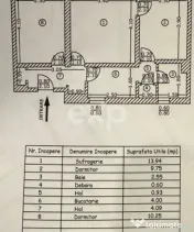 Apartament 3 camere transformat în 2 | Etaj intermediar 
