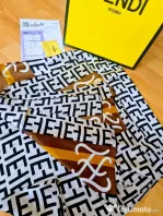 Esarfa matase naturala Fendi, import Italia, 195/90cmL