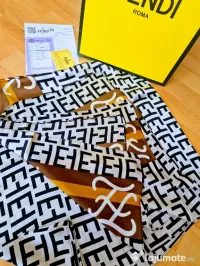 Esarfa matase naturala Fendi, import Italia, 195/90cmL 
