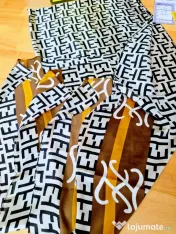 Esarfa matase naturala Fendi, import Italia, 195/90cmL 