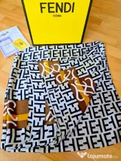 Esarfa matase naturala Fendi, import Italia, 195/90cmL 