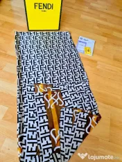 Esarfa matase naturala Fendi, import Italia, 195/90cmL 