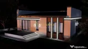 Casa individuala parter - 4 camere 2 bai - teren 309mp 
