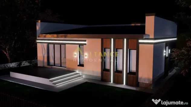 Casa individuala parter - 4 camere 2 bai - teren 309mp
