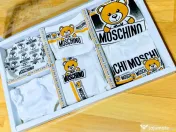 Set bebe Moschino, 7 piese,bumbac 