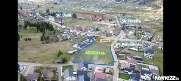 Teren Vatra Dornei / Strada Unirii, suprafața de 1660m.p.