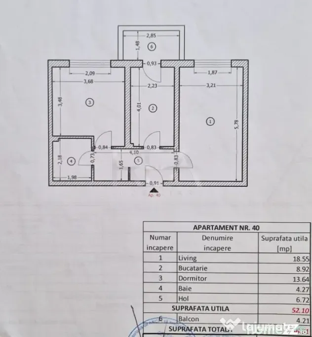 2 Camere - Rahova - Centrala - etaj 4