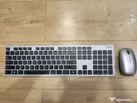 Kit tastatura si mouse wireless ASUS W5000 gri 