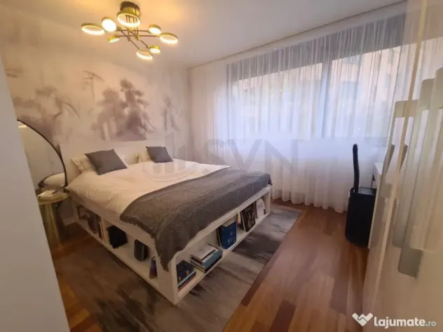 Apartament 3 camere mobilat cu parcare inclusa Herastrau