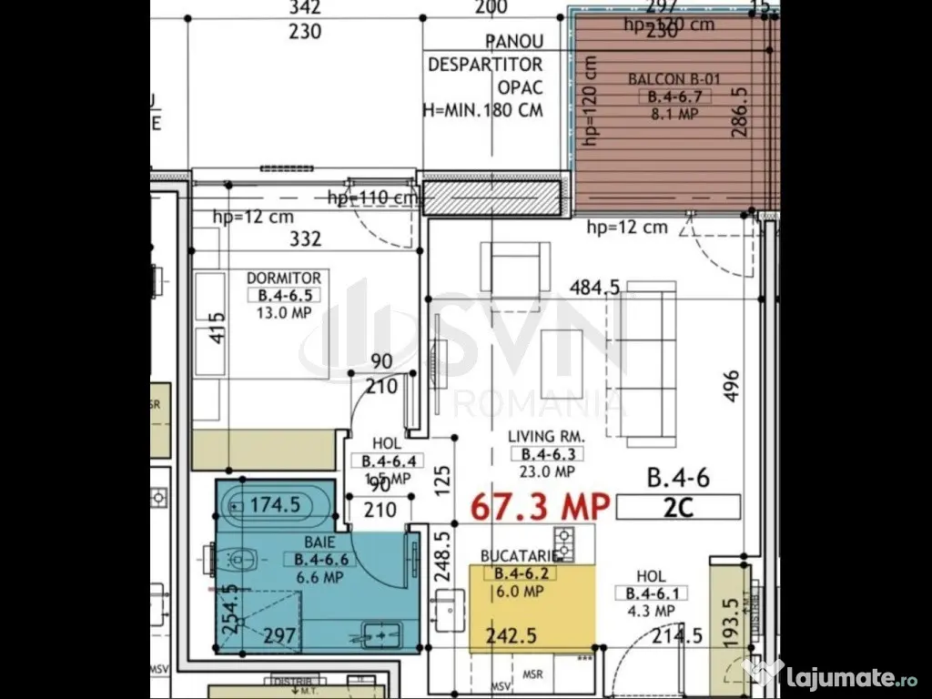 Apartament 2 Camere in One Verdi Park