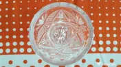 Vaza mica cristal RDG,noua,cu vechime peste 40 ani 