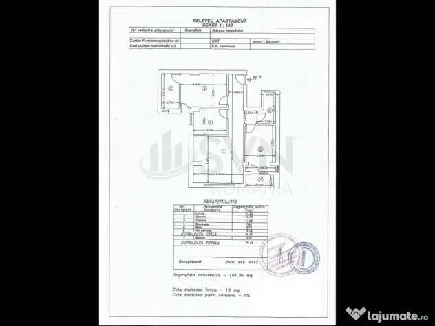 Domenii - apartament cu 3 camere