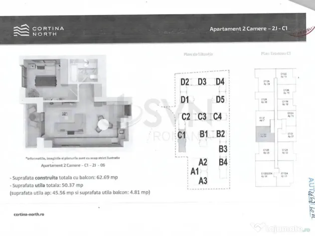 Apartament 2 camere I Cortina North Pipera