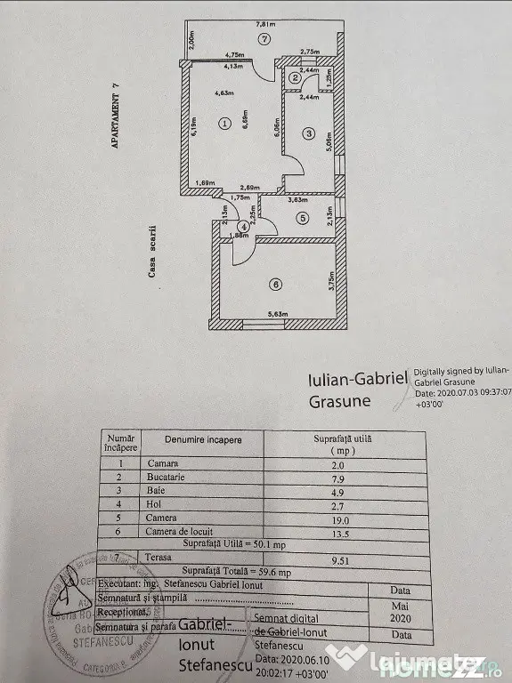 Apartament 2 camere cu terasa spatioasa, Popesti Leordeni