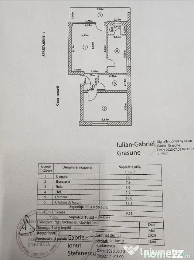 Apartament 2 camere cu terasa spatioasa, Popesti Leordeni