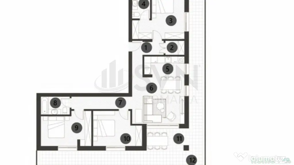 Apartament 4 camere Parcul Verdi Floreasca