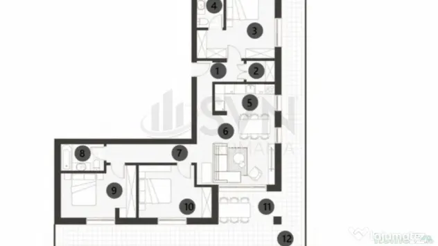Apartament 4 camere Parcul Verdi Floreasca