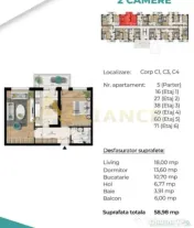 Apartament 2 camere decomandat [ 750m metrou Berceni] 