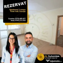 Apartament 3 camere Exercitiu parter inalt vedere bilaterala