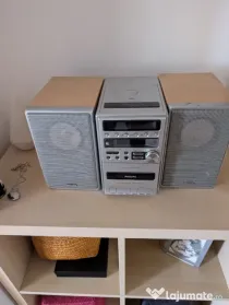 Combina muzicala Philips MC-122 tuner cd deck casete audio