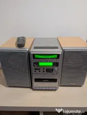 Combina muzicala Philips MC-122 tuner cd deck casete audio 