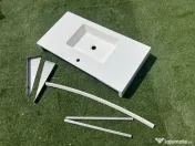 Chiuvetă Lavoar baie alb 100×50 – nou, MDF lucios + accesorii montaj incluse 