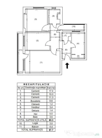 Apartament 3 camere sector 4 Giurgiului