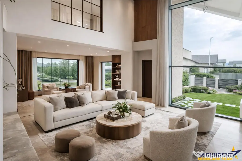 Vila moderna, unica prin design si arhitectura, la cheie, Sa