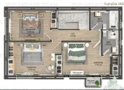 Vila individuala cuplata, in complex rezidential modern, cu 