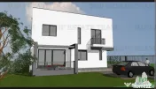 Vila individuala cuplata, in complex rezidential modern, cu 