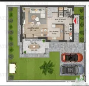 Vila individuala cuplata, in complex rezidential modern, cu 