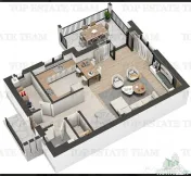 Vila individuala cuplata, in complex rezidential modern, cu 