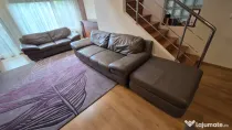 Set canapele KIKA 3+2+1+1 piele naturala taupe
