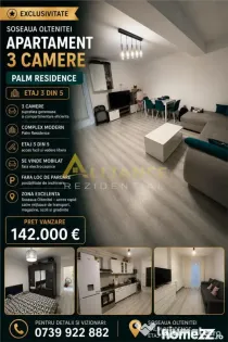 Palm Residence Soseaua Oltenitei Apartament 3 camere 2 bai m