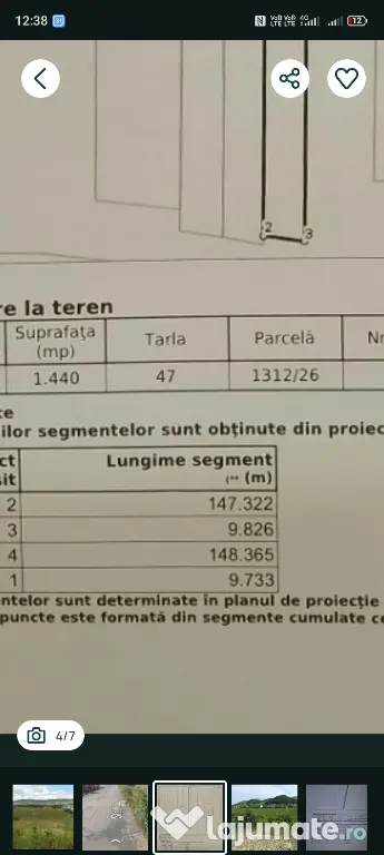 Teren intravilan Luna de sus Cluj Floresti