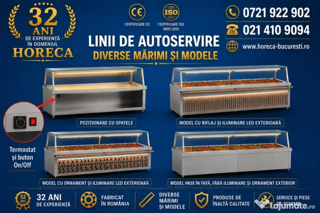 Vitrine premium calde si reci Horeca Bucuresti