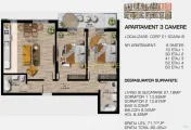 3 camere, 2 bai - Complex rezidential modern - confort, cali 