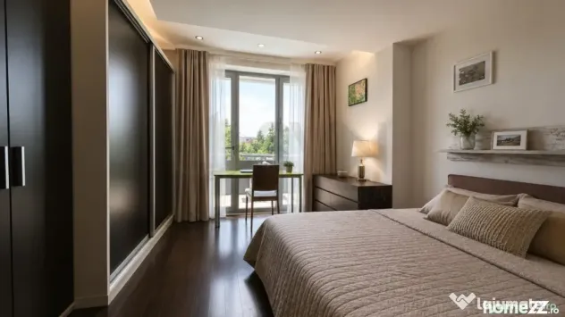 Apartament mobilat de inchiriat compelx cu piscina si paza