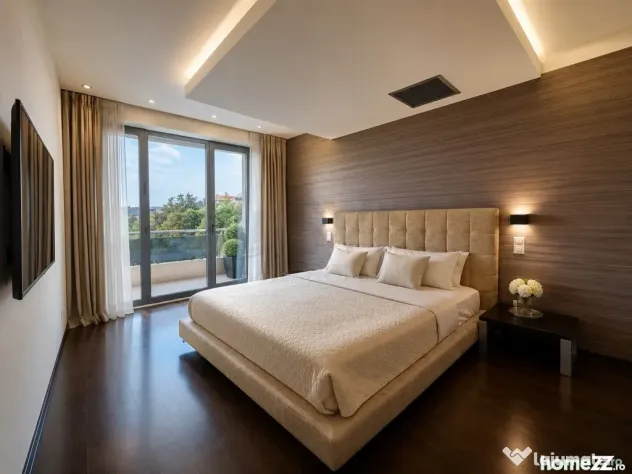 Apartament mobilat de inchiriat compelx cu piscina si paza