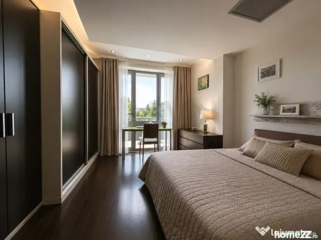 Apartament mobilat de inchiriat compelx cu piscina si paza